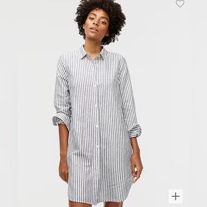 J Crew Linen Shirt Dress